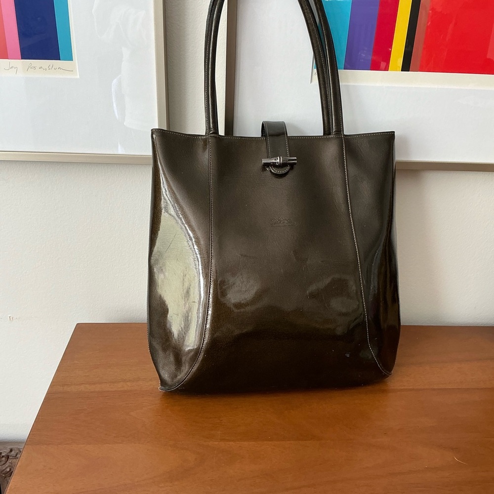 Longchamp Roseau Brown Tote Bag